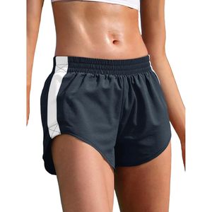 Fisoew Pantalones cortos deportivos para mujer, de cintura alta, de secado rápido, para correr - Product Image 1