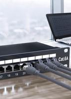 CAT6 24port SFTP Patch Panel RJ45 CAT6E rak jaringan untuk d-link