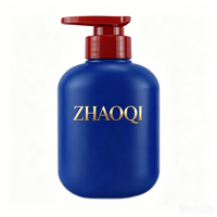 Bouteille ovale en plastique HDPE personnalisée de 300 ml avec pompe pour lotion, nettoyant visage, shampoing, gel douche, savon pour les mains, emballage cosmétique vide, vente en gros
