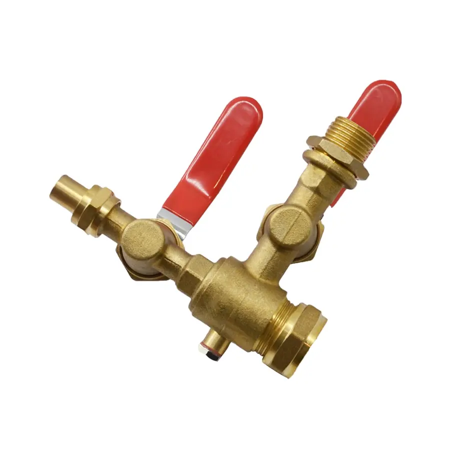Brass Male to Female pressure gauge valve for water tank brass Plunger Valve gauge cock