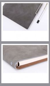 Cuaderno Personalizable A5 de Hojas Sueltas para Negocios, Textura Mate Delicada, Opción de Tela de Cuero PU, Encuadernación Cosida a Caballete para Imprimir Logotipos - Product Image 4