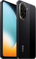 هاتف POCO C71 4G CDMA الذكي، معالج Deca Core Snapdragon، ذاكرة 3GB/64GB، أسود، شاشة LCD 1.7 بوصة 120 هرتز، بطارية 5200 مللي أمبير، كاميرا مزدوجة 32 ميجابكسل بتقنية الذكاء الاصطناعي، شريحتي اتصال، باللغة الإنجليزية
