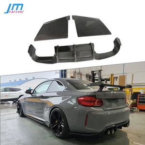 De fibra de carbono difusor trasero Spoiler de guardia para <span class=keywords><strong>BMW</strong></span> <span class=keywords><strong>Serie</strong></span> <span class=keywords><strong>2</strong></span> F87 M2 2015 de 2016 a <span class=keywords><strong>2017</strong></span> M Tipo de aletas de tiburón estilo difusor - Product Image 1