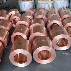 High Purity 99.99% Non-Alloy Bright <b>Copper</b> Coil/<b>Strip</b> T1/T2/T3 Model 1-2mm Thickness Customizable Width 10-2500mm Cutting - Product Image 6