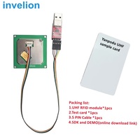 Módulo Lector/Escritor RFID UHF de Largo Alcance de 3 m - Antena de 3 dBi, Material ABS, Sistema Integrado Compatible con USB