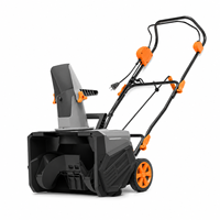Balayeuse et souffleuse à neige électrique 1800W avec brosse, largeur de déblaiement de 460 mm, portée de 6 m pour allées et jardins