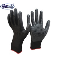 NMSAFETY Rutschfeste Schaum-Nitril CE EN388 Zertifizierte Anpassbare Farbe Arbeitshandschuhe Punkt-Reparatur Mehrzweckhandschuhe mit Eigenem Logo