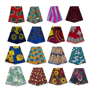 Африканский OEM 100% Хлопок восковой материал пользовательские цвета дуплексная Печать Этническая печатная африканская восковая ткань