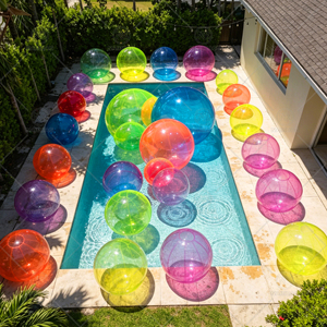 Esfera Inflable Transparente Gigante Personalizada, Bola de Burbuja Inflable Transparente, Bola Flotante para Piscina para Decoración de Bodas y Fiestas - Product Image 5