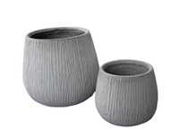 Pots de fleurs légers en fibre de verre les plus vendus en gros, grands