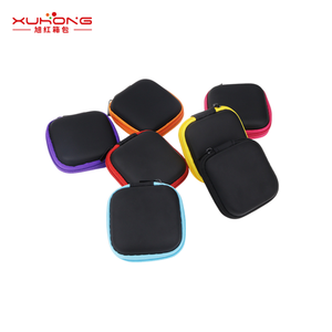 Étui carré étanche pour écouteurs, pochette de rangement rigide en EVA avec doublure en PU et velours, sac de voyage pratique pour câble de données USB, protection intégrée - Product Image 3