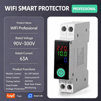 Interrupteur marche/arrêt 90V-300V, disjoncteur intelligent WiFi Tuya, mini compteur de puissance, prend en charge la commande vocale et la commande à distance par application