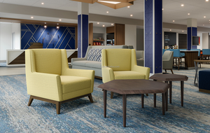 ชุดเฟอร์นิเจอร์โรงแรมหรู Holiday Inn Express Luxury Boutique ผลิตตามสั่งสำหรับห้องนอน พร้อมเตียงคิงไซส์ โซฟา โต๊ะทำงาน และตู้เสื้อผ้า - Product Image 6