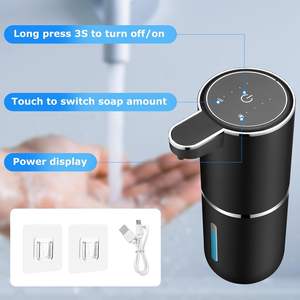 Distributeur de savon automatique sans contact, mousseur, mural, rechargeable, électrique, pour cuisine et salle de bain - Product Image 2