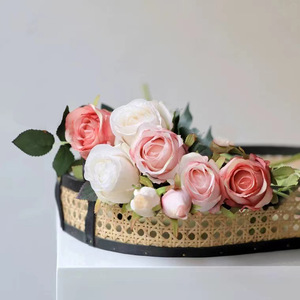 Artificial Bulgarian Rose Single Stem 50cm High <b>Wedding</b> Home Decor Floral <b>Ornament</b> Fake Flower - Product Image 3