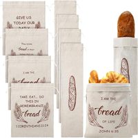 Sacs à pain en coton lin sacs à pain à cordon réutilisables pains pâtisseries sacs stockage des aliments pour boulangerie Baguette emballage de pique-nique