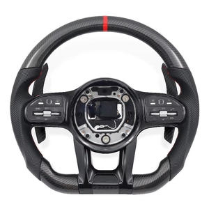 Volante de Carbono Personalizado para Mercedes Benz <span class=keywords><strong>AMG</strong></span> CLA45 CLS 500 W203 W213 A35 - Product Image 2