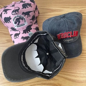 Wholesale <b>Waterproof</b> Sporty Formal 6-Panel Baseball Caps Two Tone Custom Frame Fruit Pattern <b>Hats</b> for Men - Product Image 6
