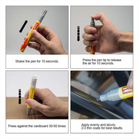 Noir brillant Réparations faciles Éruptions routières Kit de retouche de roue Peinture de roue Stylo de peinture de jante