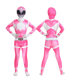 Déguisement Cosplay Mighty Power Adulte Enfant, Combinaison Masque Super-héros Zentai, Fête Carnaval <span class=keywords><strong>Rangers</strong></span>, Body Cosplay - Product Image 3