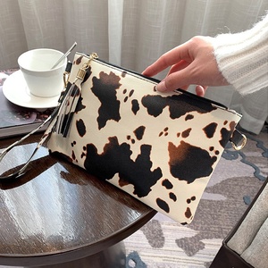Fashion Ladies pelle pelle leopardata Clutch <span class=keywords><strong>con</strong></span> stampa borsetta da donna braccialetti <span class=keywords><strong>con</strong></span> nappine - Product Image 5