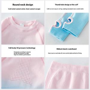 Combinaison de sport de <span class=keywords><strong>ski</strong></span> pour enfants à capuche séchage rapide automne vêtements de fitness en plein air pour filles équipement d'entraînement de base pour grandes filles - Product Image 5