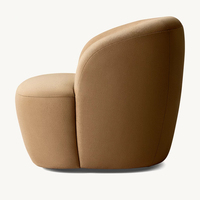 RH EMILIA Modernes Ecksofa mit Geschwungenen Armlehnen Holzrahmen Plattform-Design Schaumstoff-Plüschkissen Anpassbare Polsterung