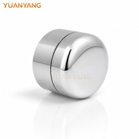 Boîtes en aluminium personnalisées pour cosmétiques, emballages quotidiens pour soins de la peau, contenants vides, finition polie, étui en aluminium argenté pour parfum solide