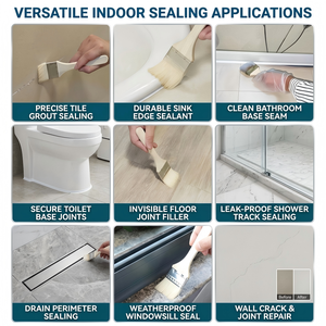 Revestimiento Impermeable <span class=keywords><strong>Transparente</strong></span> <span class=keywords><strong>para</strong></span> Azulejos de Pared Exterior, <span class=keywords><strong>Transparente</strong></span>, de un Solo Componente - Product Image 5