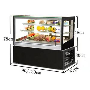 Gran oferta, estante de exhibición de pastel de vidrio, escaparate de exhibición <span class=keywords><strong>vertical</strong></span> refrigerado para pastelería, pastel <span class=keywords><strong>Vertical</strong></span> - Product Image 1