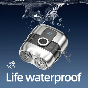 Nueva afeitadora eléctrica de gran venta, afeitadora recargable para hombre, cabezal magnético, mini afeitadora portátil lavable - Product Image 3