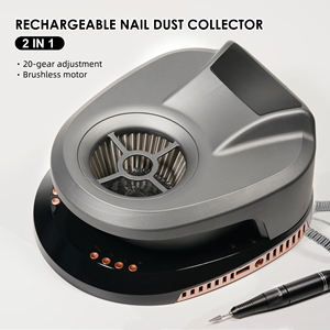 最新2 in 1 36wダストコレクター抽出機電気ダスト吸引機再利用可能フィルター付きアクリルゲル爪研磨用 - Product Image 1