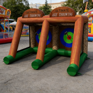 Vente chaude : Jeu de fléchettes et de lancer de haches <span class=keywords><strong>gonflable</strong></span> en PVC avec installation facile pour le divertissement à domicile et en extérieur - Product Image 1