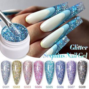 Nouveau Gel à Ongles Transfrontalier à Paillettes Flash, Effet Étoile Brisée, Paillettes Diamantées Couleur Magique, Thérapie Lumineuse, Imperméable - Product Image 5