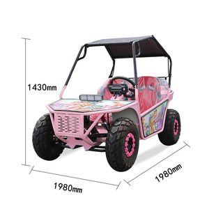 Kart électrique tout-terrain parent-enfant 1000W à transmission par arbre, quatre roues, pour plage et extérieur - Product Image 2