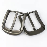 Meetee YK117 40mm DIY Boucles de ceinture en alliage de zinc Gunmetal Durable Hardware pour les ceintures en cuir Sacs Boucles de ceinture d'affaires pour hommes