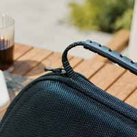 Étui de transport noir pour console de jeu, sac de rangement à fermeture éclair en tissu 1680D pour appareils électroniques portables