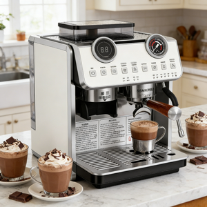 <span class=keywords><strong>Cafetera</strong></span> Comercial Semiautomática con Funciones de Agua Caliente y Vapor - Product Image 1