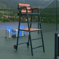 Prix raisonnable Utilisation de la concurrence Court de tennis extérieur en acier Portable Juge-arbitre de tennis Chaise avec roulettes