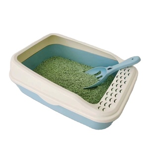 Caja de arena para mascotas de gran capacidad, bandejas para gatos, <span class=keywords><strong>arenero</strong></span> de plástico de alta calidad, venta al por mayor de fábrica - Product Image 2
