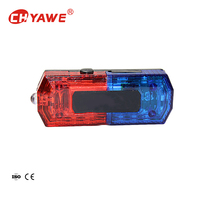 Lampe d'épaule LED de type clip YW-JD01/02, lumière d'avertissement stroboscopique rouge et bleue, rechargeable