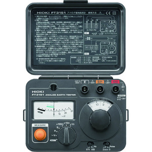 Hioki Ground Resistance Meter FT3151 Analog Insulation Resistance Tester EN 61557 Certified 6 AA Batteries 0-1150 <b>Range</b> 800g - Product Image 5