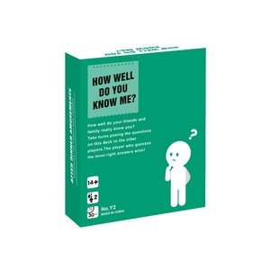 Juego de 52 Tarjetas de Preguntas Interactivas para <span class=keywords><strong>la</strong></span> Familia - Set para Iniciar Conversaciones Después del Cenar, Caja de Diseño Verde y Blanco 15x12x4cm - Product Image 5