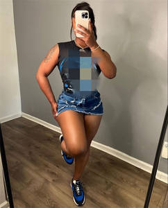 Pronto per la spedizione S-XL maglietta stampata <span class=keywords><strong>senza</strong></span> <span class=keywords><strong>maniche</strong></span> da <span class=keywords><strong>donna</strong></span> Boutique di moda estiva 2025 - Product Image 5