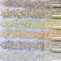 Paillettes épaisses en gros du fabricant 1KG, feuilles de mousse de résine scintillante pour Noël, pour cheveux, maquillage et décorations, MOQ 1KG