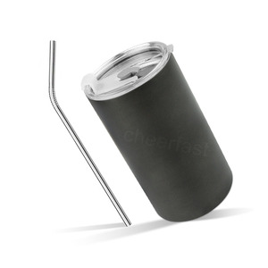Gobelet droit à double couche de conception la plus récente avec paille 20oz glace réutilisable Americana <span class=keywords><strong>thermos</strong></span> sous vide <span class=keywords><strong>thermos</strong></span> étanche café Chaud - Product Image 1