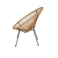 Chaise Acapulco en rotin tressé moderne et portable, prix d'usine, pour jardin, terrasse, extérieur et chambre à coucher