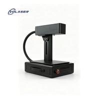Machine de gravure laser à fibre métallique portable de bureau 20W 30W 50W, machine de marquage laser à fibre métallique pour aluminium pour usage domestique
