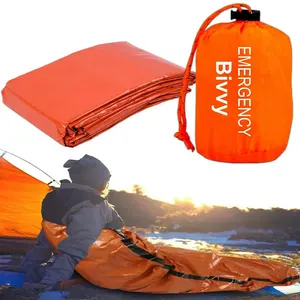 Emergency Sleeping Bags for Survival Mylar Blanket Tent Used for Emergency Camping Hiking, Hunting Outdoors Perfect for Medical