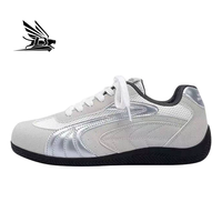 Zapatillas Deportivas Unisex Estilo Alemán con Cordones, Malla Transpirable, Casuales, de Tacón Bajo, para Caminar
